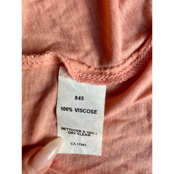 Beautiful And Soft Andy The-Anh Women Peach Blouse 100% Viscose - Picture 5 of 7